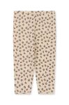 Дитячі бавовняні легінси Konges Sl?jd колір білий з принтом