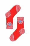 Шкарпетки Happy Socks Red Viviana Crew колір червоний