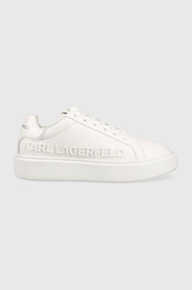 Шкіряні кросівки Karl Lagerfeld KL62210 MAXI KUP колір білий (2904284)