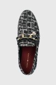 Мокасини Tommy Hilfiger CHAIN LOAFER DENIM жіночі колір синій на плоскому ходу
