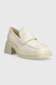 Шкіряні туфлі Vagabond Shoemakers DORAH жіночі колір бежевий каблук блок 5542.001.02