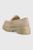 Замшеві мокасини Vagabond Shoemakers COSMO 2.0 жіночі колір бежевий на платформі 5049.550.07