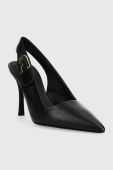 Шкіряні туфлі Furla Sign Slingback колір чорний YG05SGN WU0000 O6000