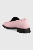 Шкіряні мокасини Vagabond Shoemakers BRITTIE жіночі колір рожевий на плоскому ходу 5451.001.45