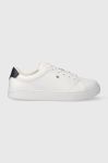 Шкіряні кросівки Tommy Hilfiger ESSENTIAL COURT SNEAKER колір білий FW0FW07427 (3449543)