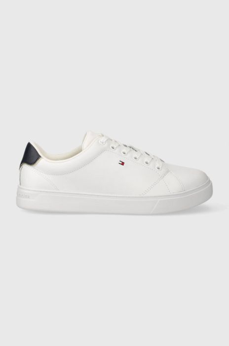 Шкіряні кросівки Tommy Hilfiger ESSENTIAL COURT SNEAKER колір білий FW0FW07427 (3449543)