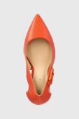 Шкіряні туфлі Guess Gabbi колір помаранчевий FL5GBB LEA08 ORANG