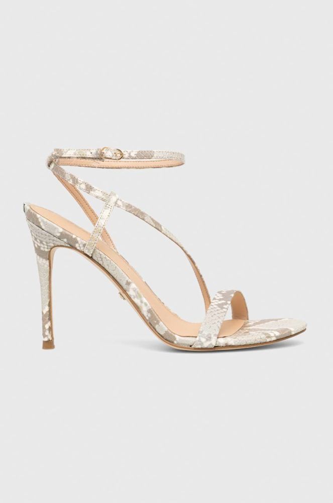 Шкіряні сандалі Guess Kadera колір бежевий FL5KAD LEP03 CREAM