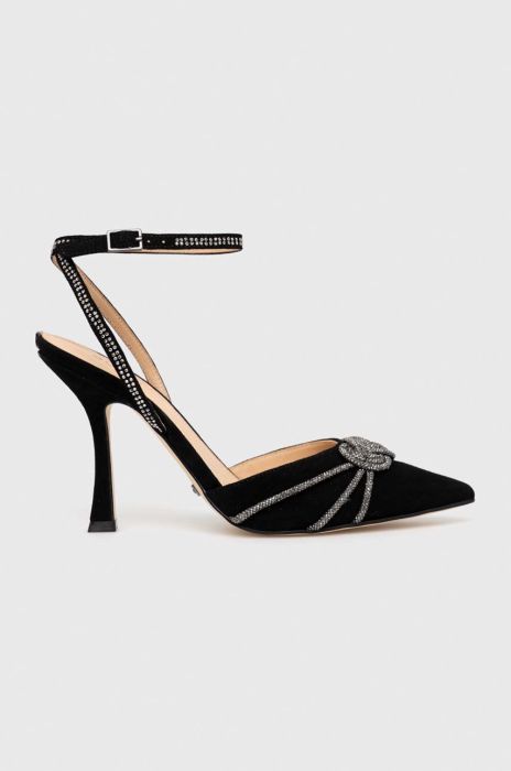 Замшеві туфлі Guess Syena колір чорний FL5SYE SUE03 BLACK