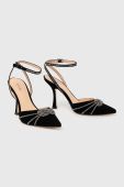 Замшеві туфлі Guess Syena колір чорний FL5SYE SUE03 BLACK