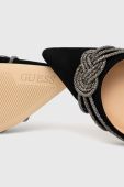 Замшеві туфлі Guess Syena колір чорний FL5SYE SUE03 BLACK