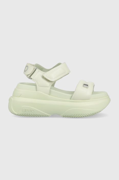 Сандалі Liu Jo JUNE 01 жіночі колір зелений на платформі BA3045EX014S1331