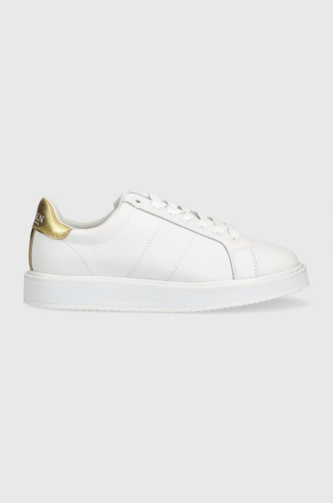 Шкіряні кросівки Lauren Ralph Lauren 802875886002 колір білий 802875886002