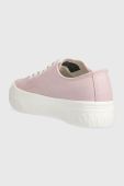 Кеди Tommy Jeans FLATFORM жіночі колір рожевий EN0EN02173