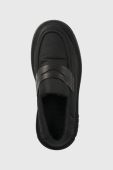 Мокасини Tommy Jeans PUFFER LOAFER жіночі колір чорний на платформі EN0EN02080