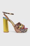 Шкіряні сандалі Kurt Geiger London Pierra 8882299999 колір барвистий