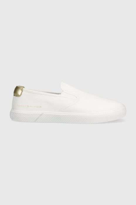 Кеди Tommy Hilfiger ESSENTIAL SLIP-ON SNEAKER жіночі колір білий FW0FW06956