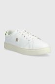 Шкіряні кросівки Tommy Hilfiger ELEVATED ESSENTIAL COURT SNEAKER колір білий
