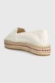Еспадрилі Tommy Hilfiger TH EMBROIDERED FLATFORM колір бежевий на платформі FW0FW07014
