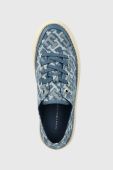 Кеди Tommy Hilfiger VULC ROPE MONOGRAM DENIM жіночі FW0FW07112 колір блакитний