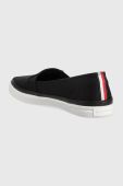 Кеди Tommy Hilfiger ESSENTIAL KESHA SLIP-ON жіночі колір чорний FW0FW07121