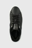 Шкіряні кросівки Tommy Hilfiger FEMININE COURT SNEAKER колір чорний FW0FW07122