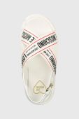 Сандалі Love Moschino жіночі колір білий на платформі JA16186G0GIX210A