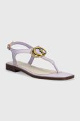 Шкіряні сандалі Guess MIRY жіночі колір фіолетовий FL6MRY LEA21