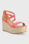 Сандалі MICHAEL Michael Kors Serena жіночі колір рожевий на платформі 40S2SEMS1B