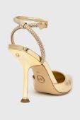 Шкіряні туфлі MICHAEL Michael Kors Imani колір золотий 40S3IMHP1L