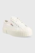 Кеди Superga 2631 STRIPE PLATFORM жіночі колір білий S5111SW