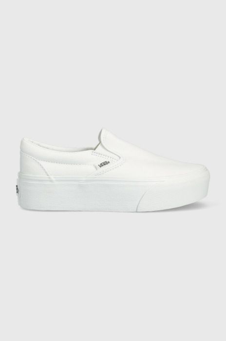 Кеди Vans Classic Slip-On Stackform жіночі колір білий VN0A7Q5RW001 VN0A7Q5RW001-WHITE