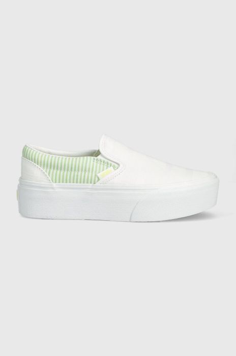Кеди Vans Classic Slip-On Stackform жіночі колір білий VN0A7Q5RBGN1
