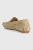 Замшеві мокасини Marc O'Polo жіночі колір бежевий на плоскому ходу 30214623102300 LL2M3003
