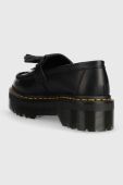 Шкіряні мокасини Dr. Martens Adrian Quad жіночі колір чорний на платформі DM27989001