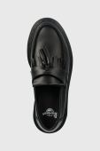 Шкіряні мокасини Dr. Martens Adrian Mono жіночі колір чорний на плоскому ходу DM30637001