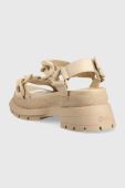 Сандалі Buffalo Rude Chain жіночі колір бежевий на платформі 1602144