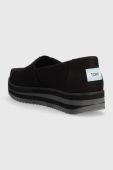 Еспадрилі Toms Alpargata Midform колір чорний на платформі 10019466