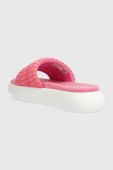 Шльопанці Toms Alpargata Mallow Slide жіночі колір рожевий на платформі 10019703