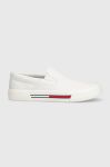 Кеди Tommy Jeans SLIP-ON SIGNATURE DETAILING жіночі колір білий EN0EN02088