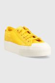 Кеди adidas Originals Nizza Platform жіночі колір жовтий