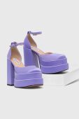 Туфлі Steve Madden Charlize колір фіолетовий каблук блок SM11002138