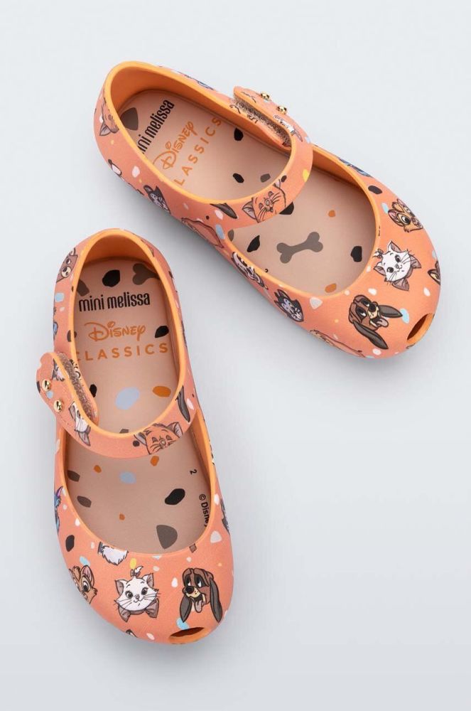 Дитячі балетки Melissa x Disney колір помаранчевий
