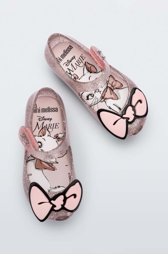 Дитячі балетки Melissa x Disney колір срібний