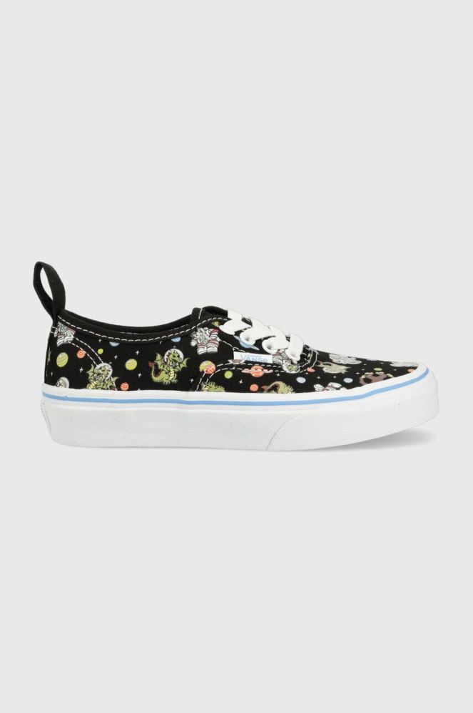 Дитячі кеди Vans UY Authentic Elastic GLOW BLKBU колір чорний