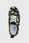 Дитячі кеди Vans UY Authentic Elastic GLOW BLKBU колір чорний