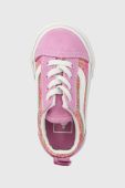 Дитячі кеди Vans TD Old Skool Elastic Lace ROSE DKBLU колір фіолетовий
