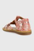 Дитячі шкіряні сандалі Pom D'api колір рожевий (3007810)
