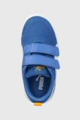 Дитячі кросівки Puma Courtflex v2 Mesh V PS колір блакитний