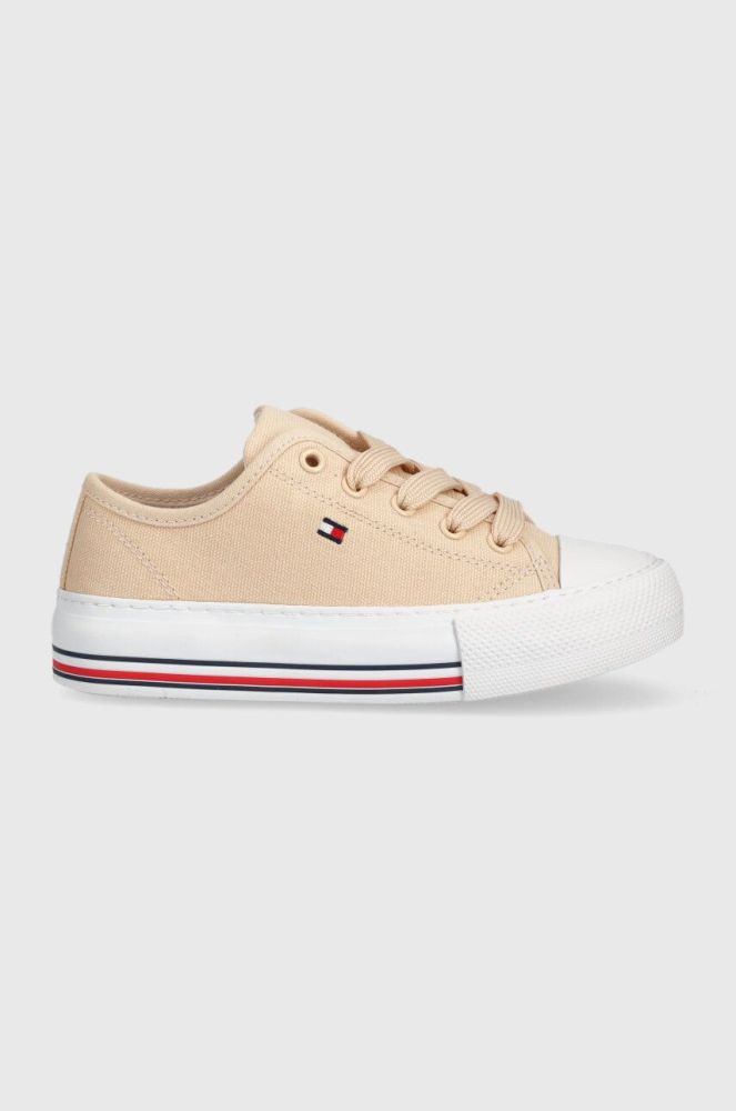 Дитячі кеди Tommy Hilfiger колір бежевий (2967472)